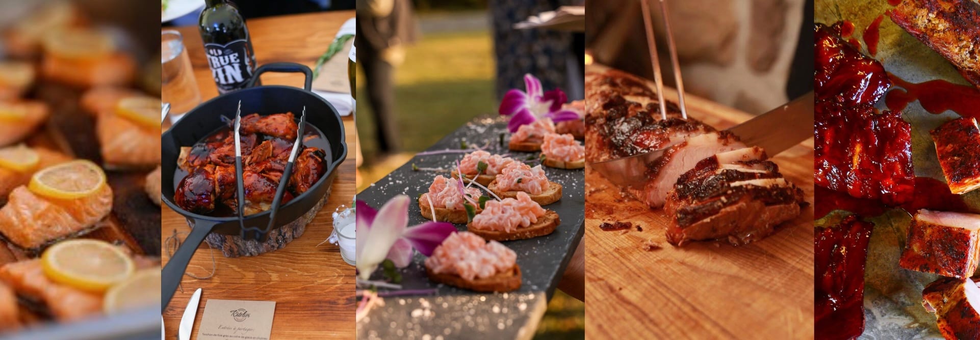 Cuisine du Râtelier préparée pour un événement dans les Laurentides